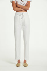 LINEN VISCOSE TRANTA TROUSERS